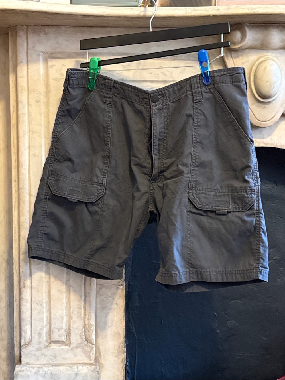 Wrangler Men's Cargo Shorts in Charcoal